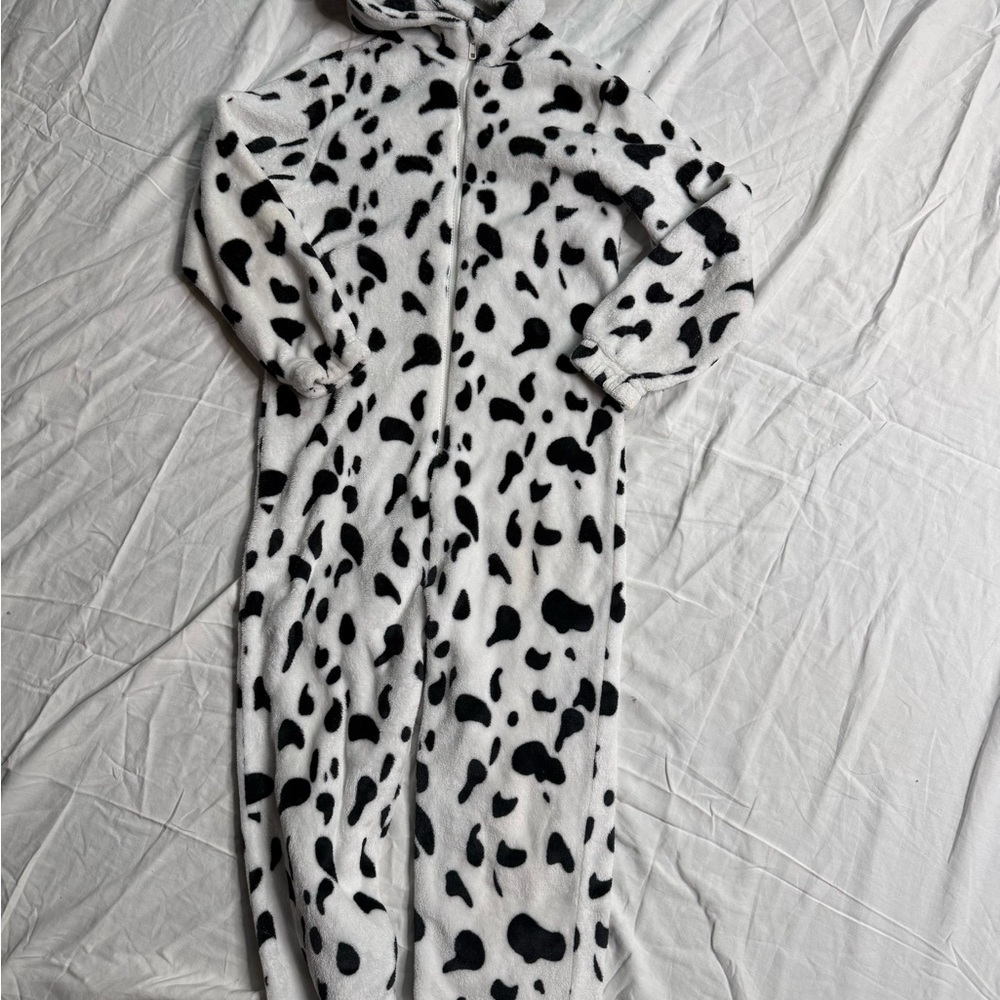 Dalmatian Print Hooded Onesie